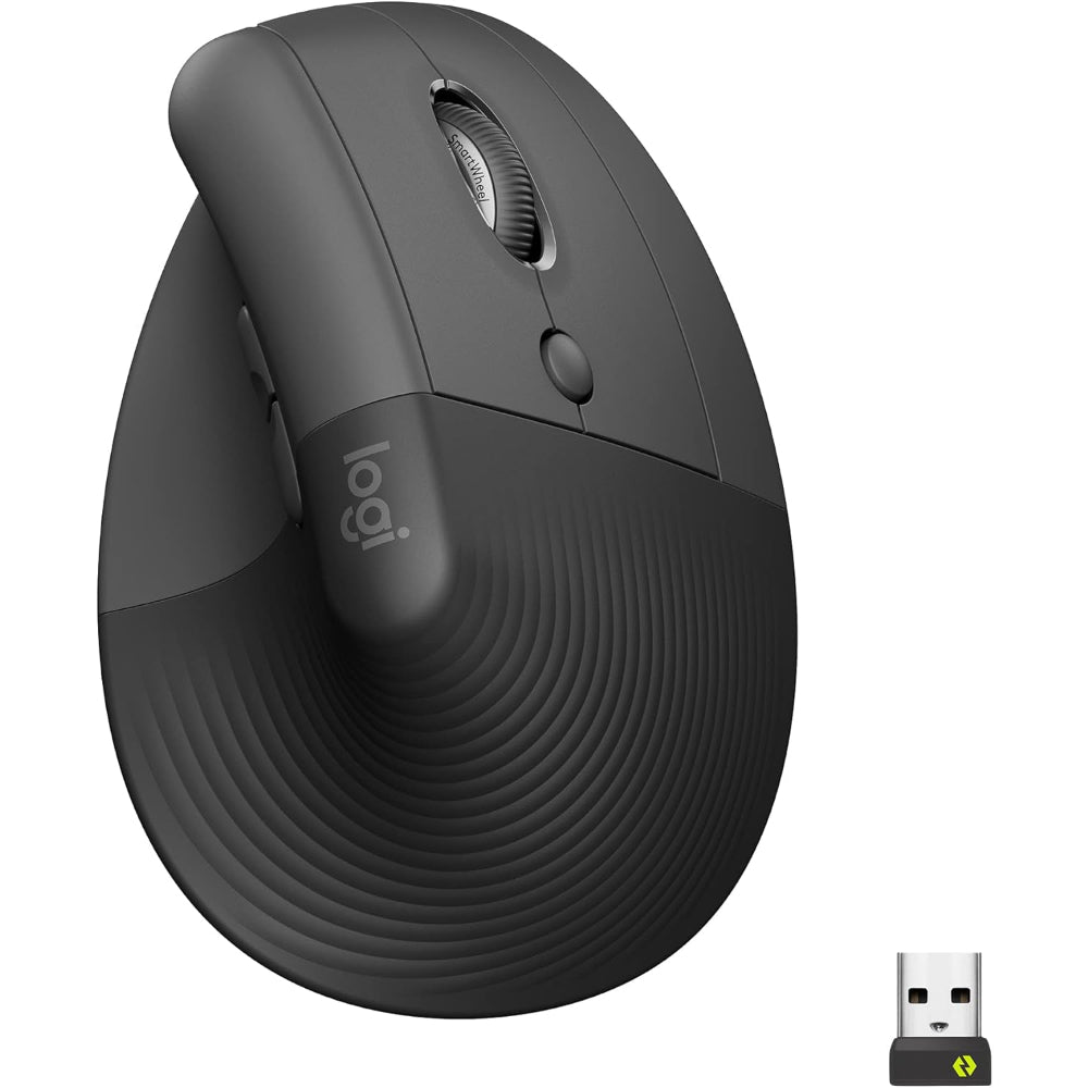 Logitech Lift Vertical Ergonomic Wireless Mouse, 4000 DPI