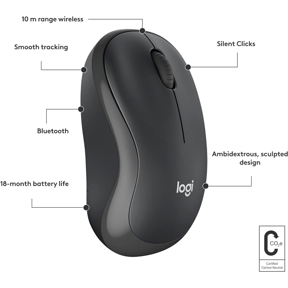 Logitech M240 Wireless Mouse, 4000 DPI
